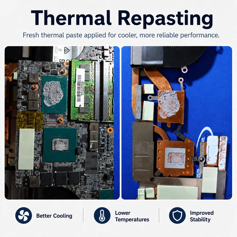 Thermal repasting service graphic